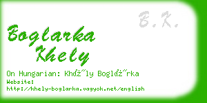 boglarka khely business card